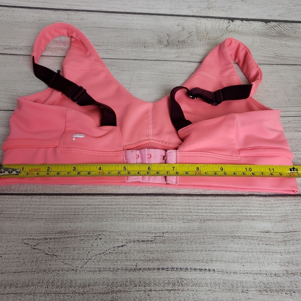 Women's Fabletics Adjustable Pink Purple Sports Bra - Picture 13 of 14